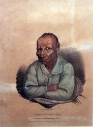 Ker-o-menée, un chef Winnebago célèbre, 1827